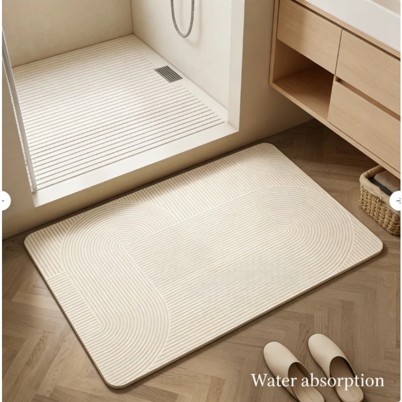 Bamboo Bath Mat - Tapete de Banheiro de Diatomita Super