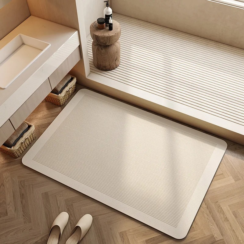 Tapete de Banheiro de Diatomit - Bamboo Bath Mat avaliação e preço