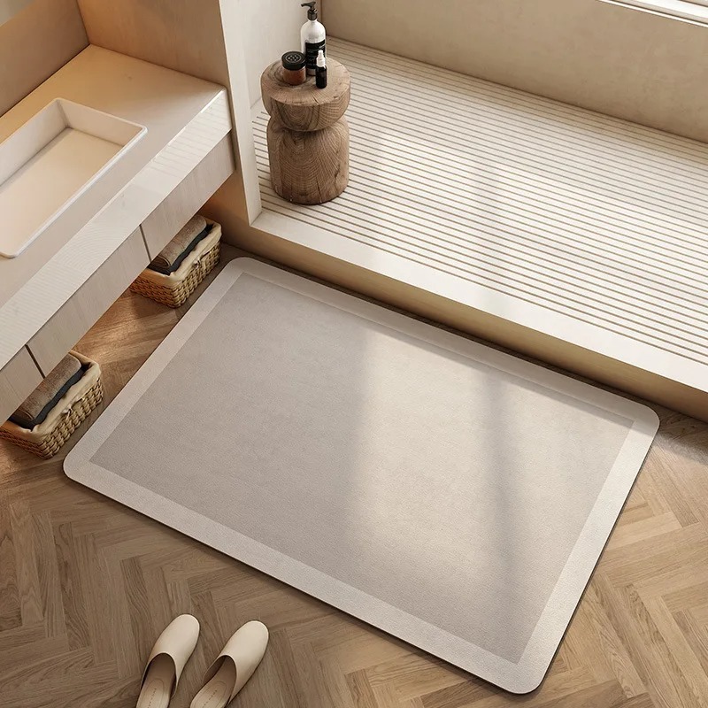 Tapete de Banheiro de Diatomit - Bamboo Bath Mat avaliação e preço